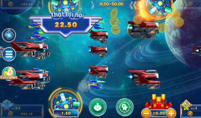 Trò chơi Bắn Cá Vũ Trụ được thiết kế với đồ họa sắc nét, hiệu ứng âm thanh sống động